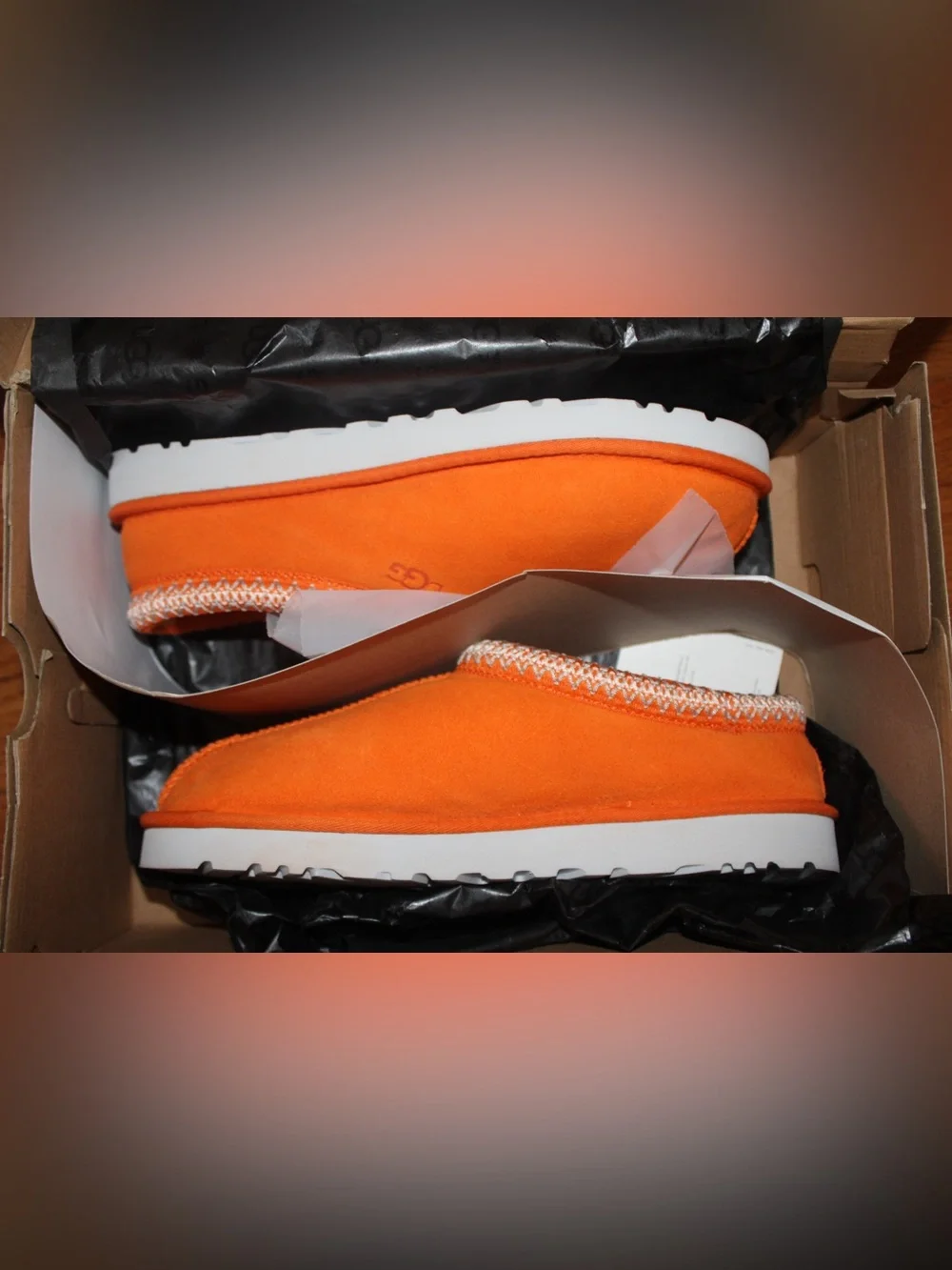 Never-Worn Brand New Ugg Slippers in Bright Orange